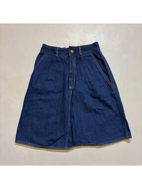 vintage liz claiborne dark wash denim a-line